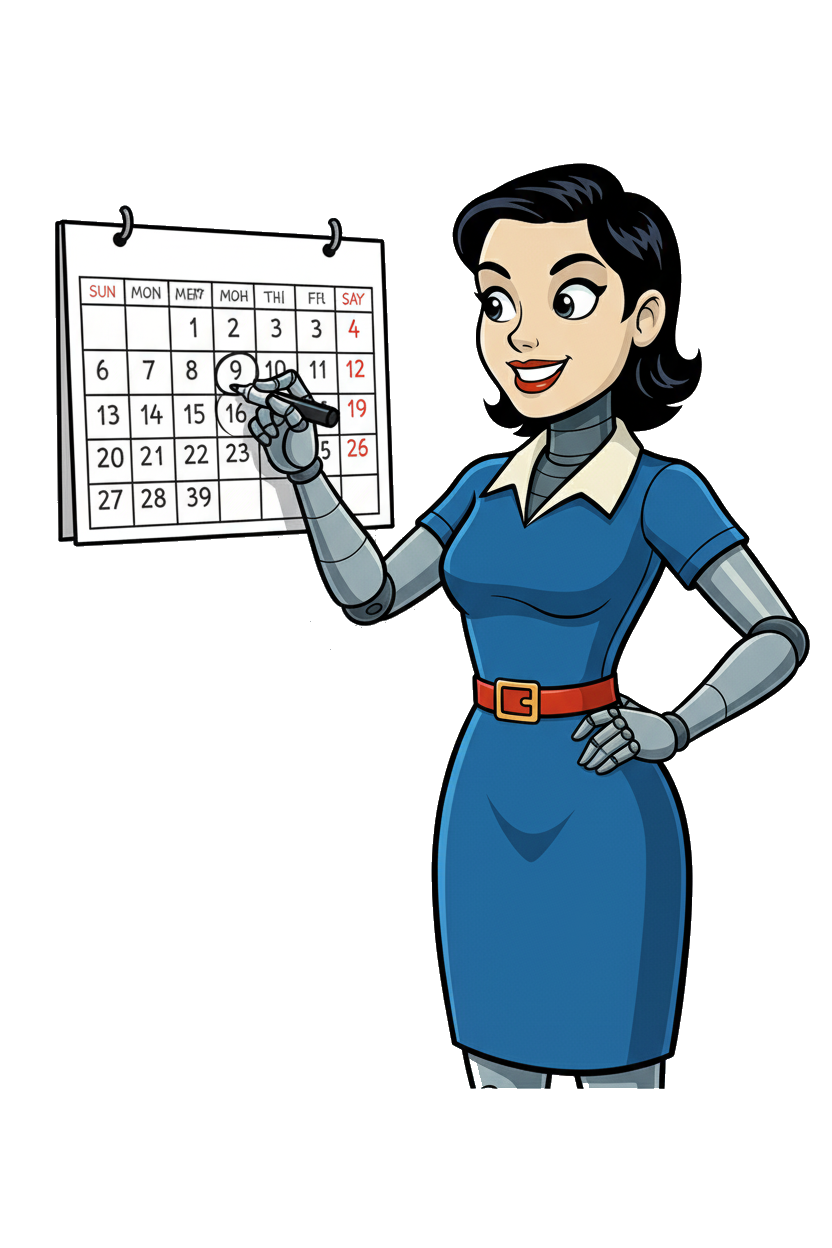 Felix marking calendar